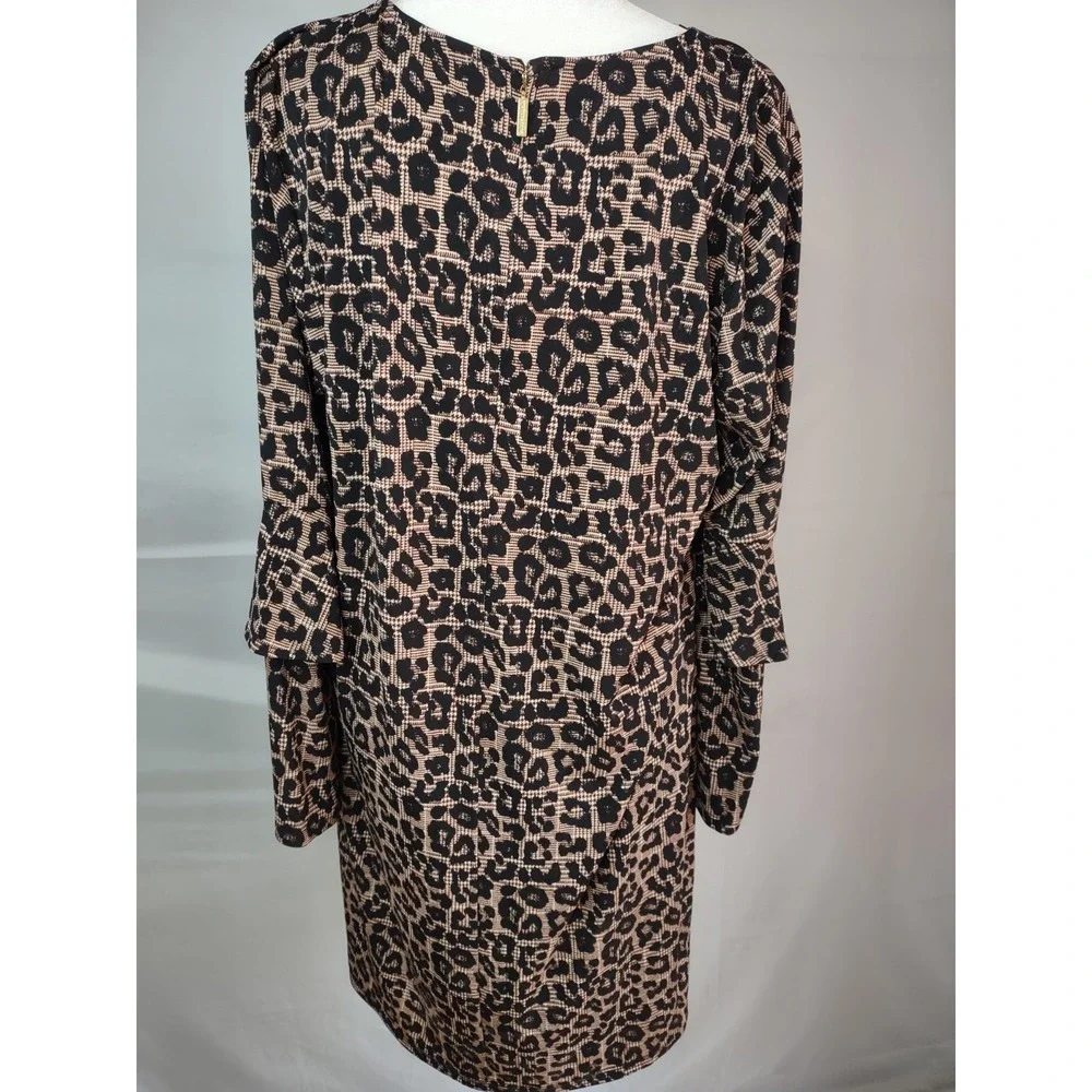 Michael Kors Animal Print  3/4‎ Sleeves Dress Size XL